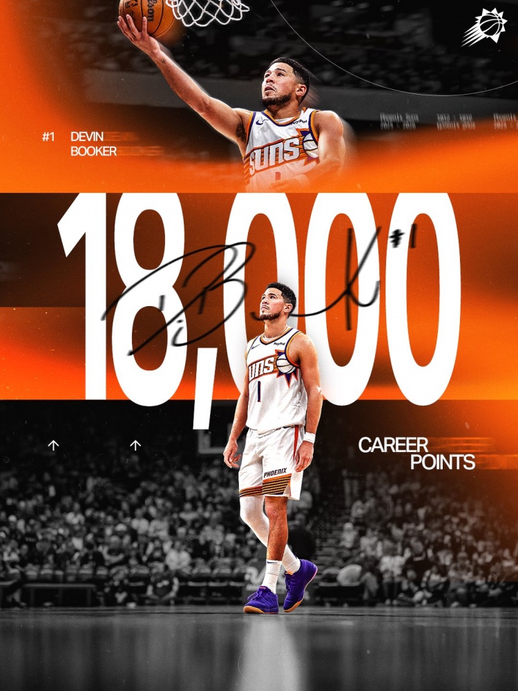 乐鱼体育登陆-里程悲！布克本场砍下生涯第18000分 太阳惜败于魔术